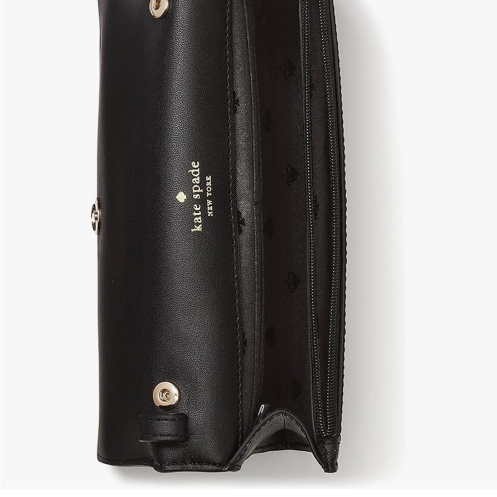 Kate Spade Perry leather crossbody Elegant Black Crossbody Bag - Picture 3 of 3